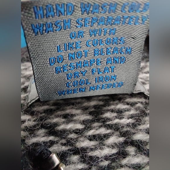 VTG 100% Wool SZ Med 1/4 Zip Nordic Winter Snowflake Ski Y2K Squaw Valley - Picture 6 of 16